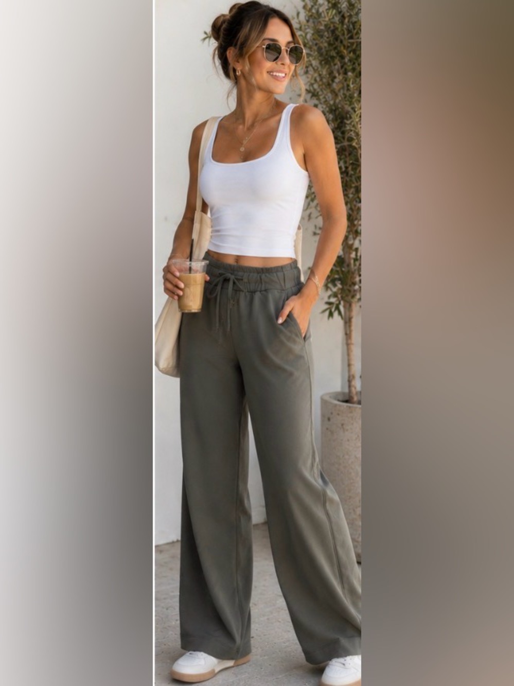 Lululemon on the fly wide leg woven elevated athleisure‎ minimalist pant